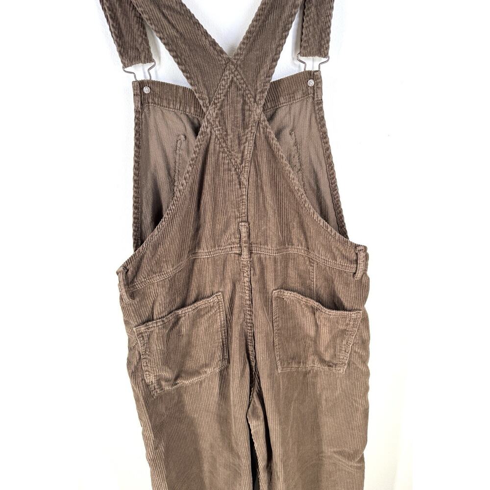 We The Free FREE PEOPLE Ziggy Cord Overalls Brown Corduroy Bibs Size Small Boho - Picture 6 of 12